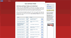 Desktop Screenshot of gunsandrosestickets.org